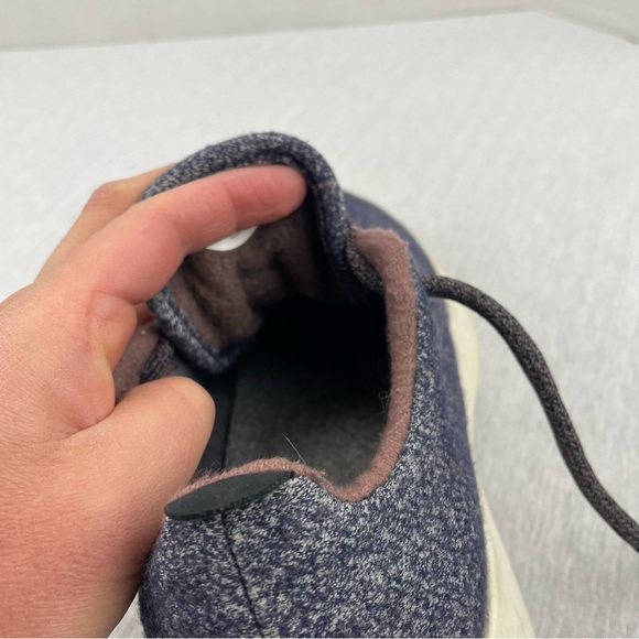 Allbirds Wool Runner Sneaker Shoes Navy Gray Lace Up Womens Size 7 - Picture 10 of 13